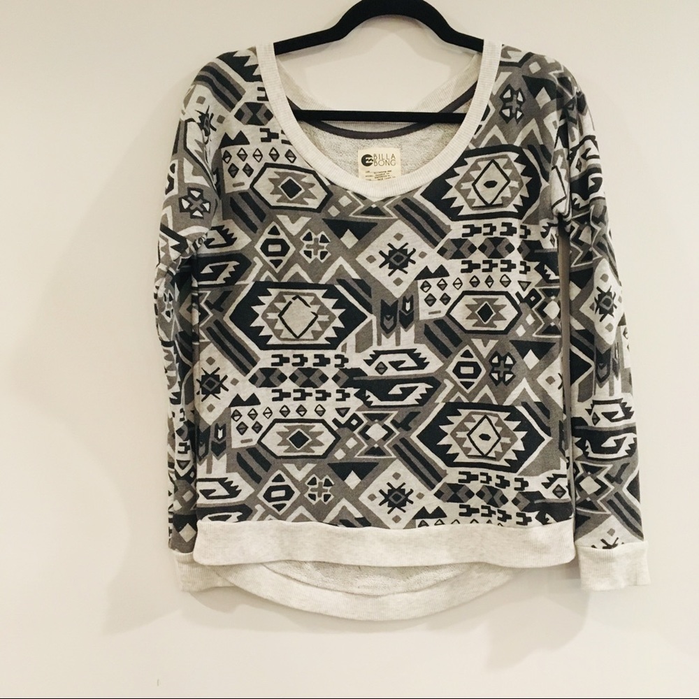Billabong southwest Aztec print sweater